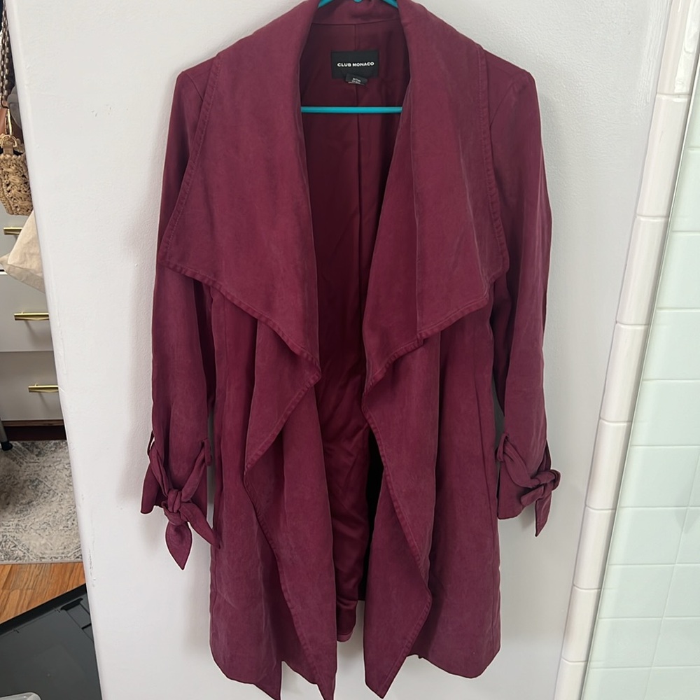 Club Monaco Ellayne Duster Trench Coat